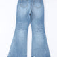 Blue Light Wash High Waisted Bell Bottom Jeans