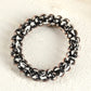 Black Leopard Telephone Spiral Coil Wire Hair Tie