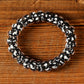 Black Leopard Telephone Spiral Coil Wire Hair Tie