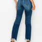 PLUS SIZE - HIGH RISE DOUBLE WAIST BAND JEANS