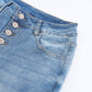 Blue Light Wash High Waisted Bell Bottom Jeans