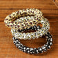 Black Leopard Telephone Spiral Coil Wire Hair Tie