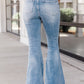 Blue Light Wash High Waisted Bell Bottom Jeans