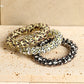 Black Leopard Telephone Spiral Coil Wire Hair Tie