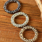 Black Leopard Telephone Spiral Coil Wire Hair Tie