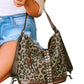 Brown Leopard Stud Western Shoulder Bag