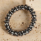 Black Leopard Telephone Spiral Coil Wire Hair Tie