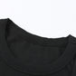 Solid Black Round Neck Ribbed Tank Top