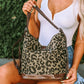 Brown Leopard Stud Western Shoulder Bag