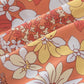 Orange Wide Flutter Sleeve V Neck Floral Dress