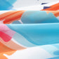 Pastel Colored Pencil Art Ruffle Trim V Neck Summer Top