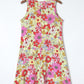 Multicolor Round Neck Sleeveless Floral Short Dress