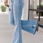 Blue Light Wash High Waisted Bell Bottom Jeans