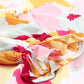 Multicolor Abstract Print Boho Ruffle Puff Sleeve Blouse