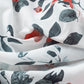 White Floral Print Drape V Neck Short Sleeve Blouse