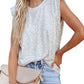 Apricot Casual Crew Neck Sleeveless Sequin Top