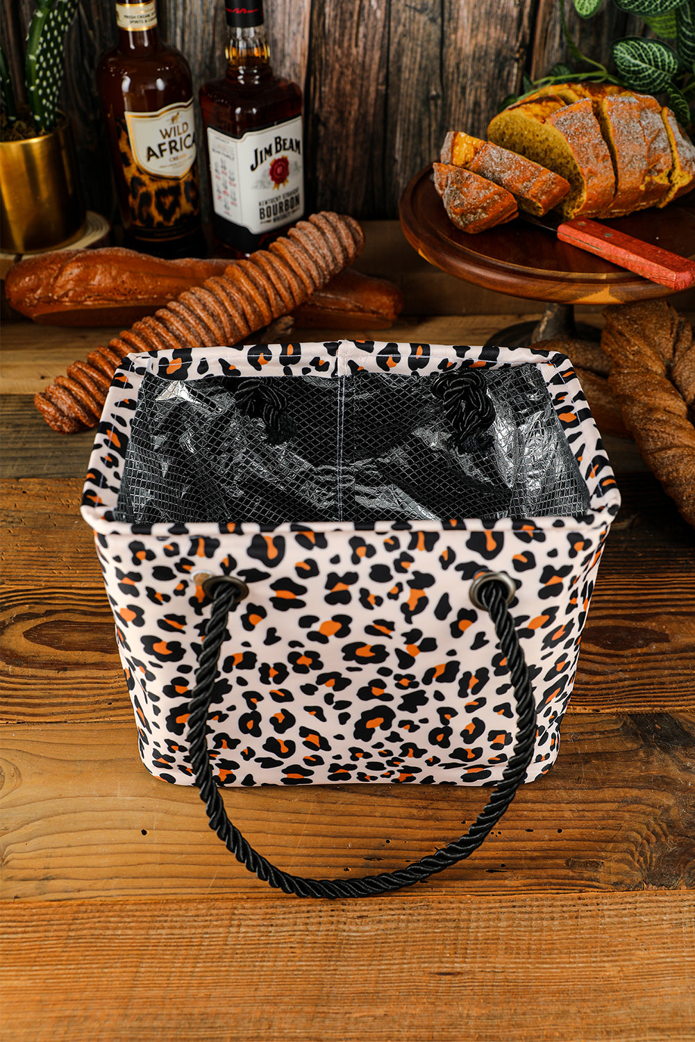 Leopard Waterproof Canvas Toiletry Bag