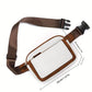 White Adjustable Strap Mini PU Leather Crossbody Bag