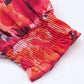 Red Floral Print Tassel Tie Long Sleeve Blouse