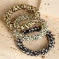 Black Leopard Telephone Spiral Coil Wire Hair Tie