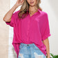 Rose Casual Dolman Oversize Button Shirt