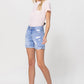 Distressed Boyfriend Shorts W/Cuffs