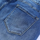 Dark Blue Casual Raw Hem Ankle Length Skinny Jeans