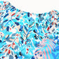Multicolor Abstract Print Boho Flounce Hem Sleeveless Shirt
