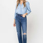 Super High Rise Straight Leg Jeans