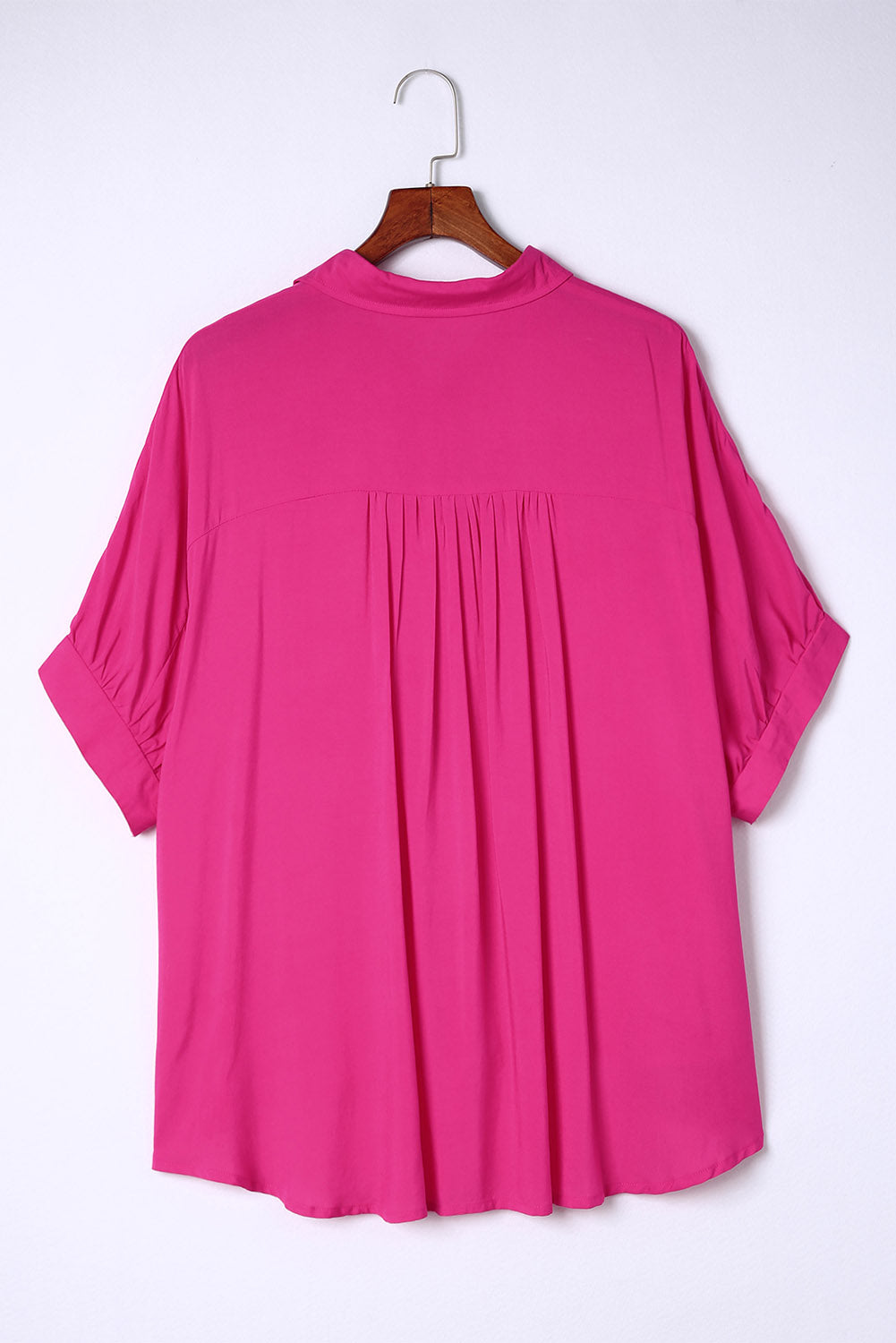 Rose Casual Dolman Oversize Button Shirt