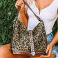 Brown Leopard Stud Western Shoulder Bag