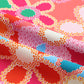 Multicolor Abstract Print V Neck Short Sleeve Dolman Blouse