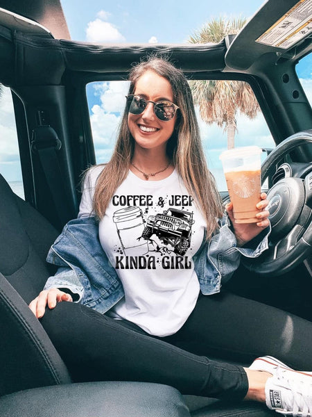 Coffee and Jeep girl  Graphic Tee